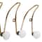 Set of 3 Gold Metal Glam Wall Hook, 4&#x22;, 10&#x22;, 17&#x22;
